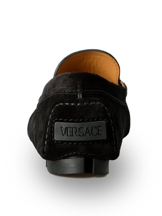 Versace Men\'s 100%Suede Leather Medusa Driver Loafers Shoes US 7 IT 40 main image 8